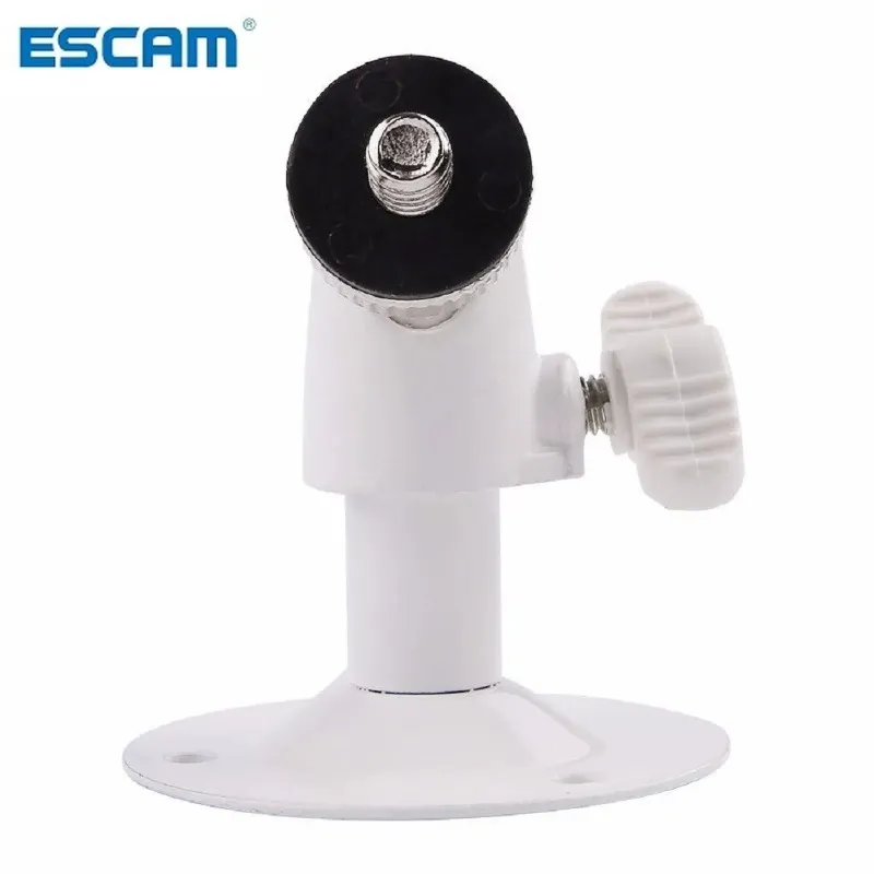 Support de support de plafond en rotation à 90 degrés en métal pour CCTV Camera de sécurité Caméra blanche