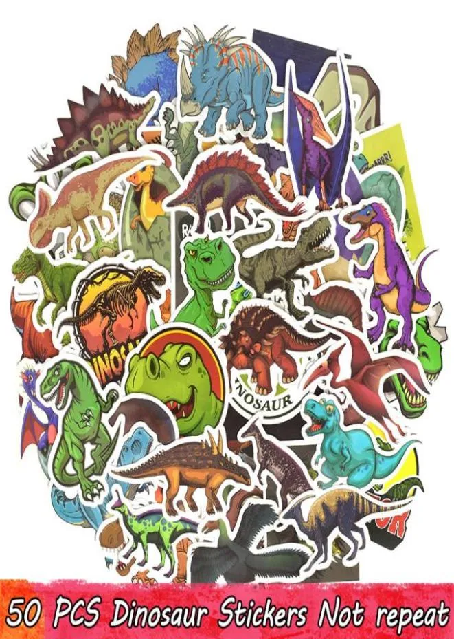 50 PCS Dinosaur Animal Stickers Bomb Bomb Scals Tears Toys For Kids غرفة ديكور ديكور DIY MacBook LAGGAGE LUGGAGE WATER1934325