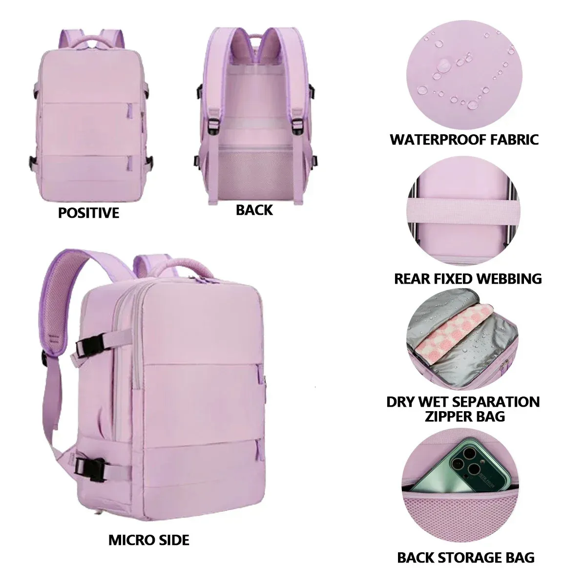 Large Capacity Travel Backpack - Multi Purpose Design, Premium Quality ...