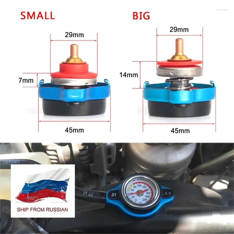 Постилочные наборы настройки автомобильного мотоцикла Стилизация D1 Spect Thermo Radiator Cap Cope Cover Deptrable Deptrable Safe 0,9 бар/ 1,1 бар/ 1,3