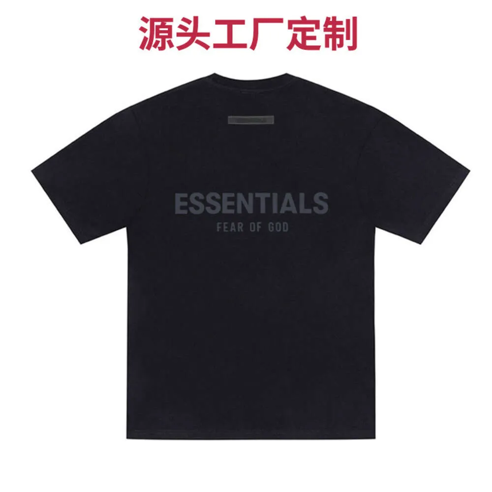 Stereoskopisk silikonbrev trendig lös high street rund hals kortärmad t-shirt för mäns anpassning