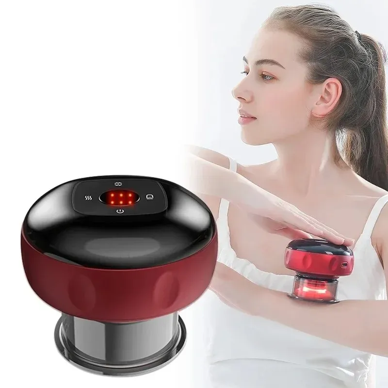 Elektriskt vakuumkupning Massage Body Cups Anti-cellulitterapimassager för kropp Elektrisk Guasha Skrapa Fat Burning Slimming