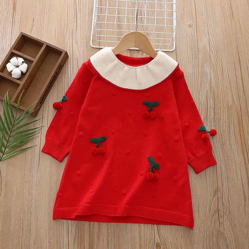 Sweater Dress 6T Girl Double Breasted Turn-down Collar 100% Cotton Woolen  Knit Autumn Winter from Dhgate Clothing Sets - price 70.36
