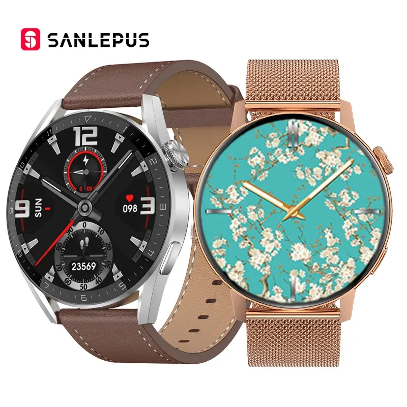 Uhren Sanlepus Neues 2022 NFC SmartWatch Männer Frauen Smart Watchtür Zugangskontrolle Bluetooth -Anrufe drahtloses Ladefitnessarmband