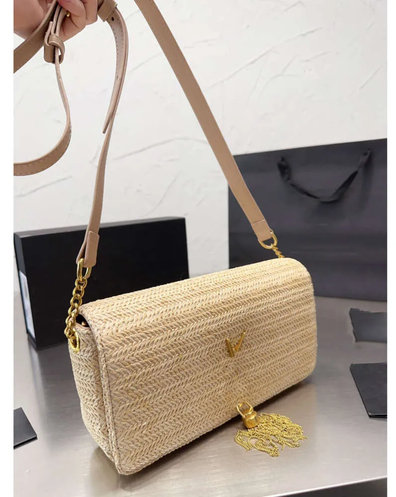 Nieuwe mode handtas 2024Luxury Designer Bag Elegant Independent Simple Tone Soft Geometry Single Schouder Crossbody Ketting Wallet Minority Simplicity