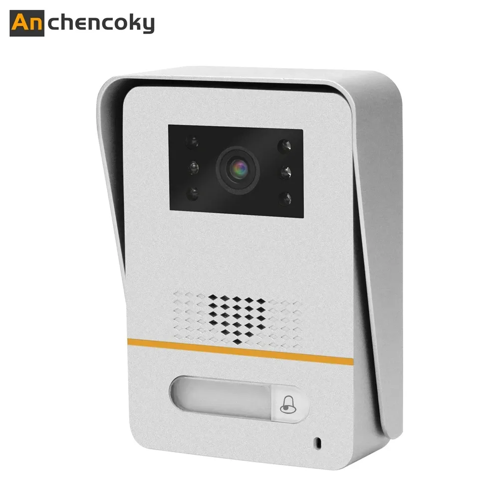 Intercom Wired Door Phone 1080p Doorbell Camera 150 graders vidvinkeldörrklocka för videointercom Video Doorbell Call Panel Waterproof