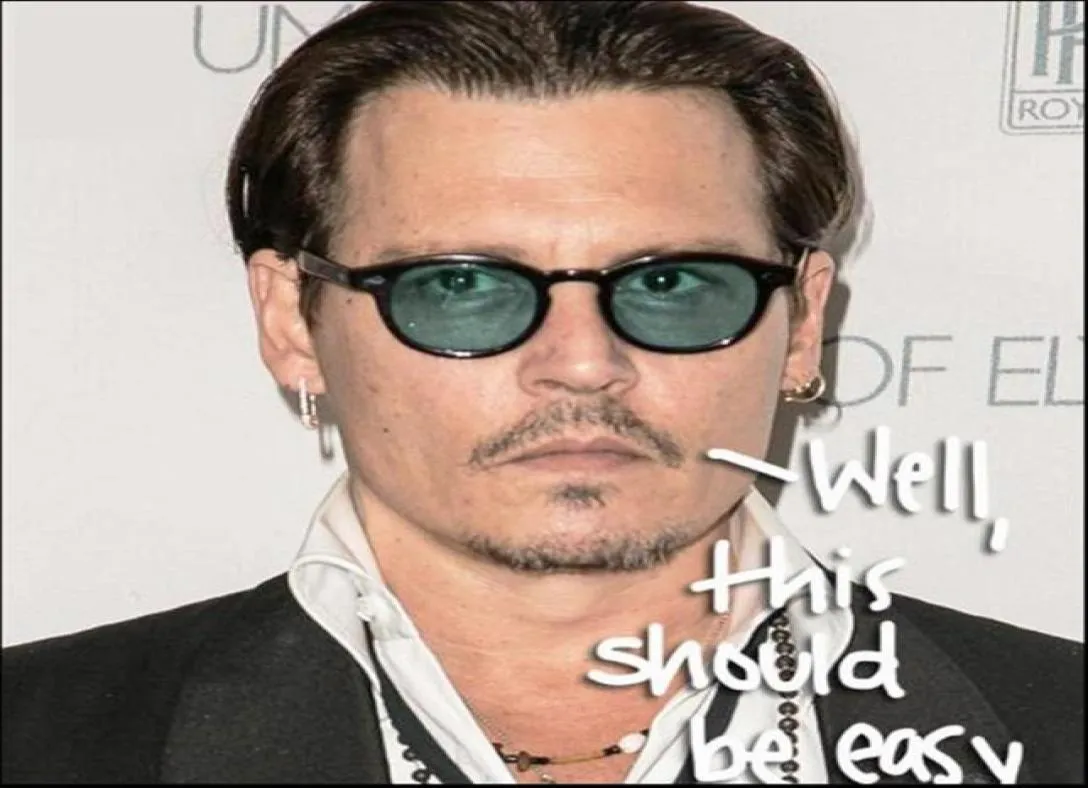 New Johnny Depp Vintage очаровательный светло -серый HD Зеленые солнцезащитные очки UV400 HD Unisex L M S Планка Seventeeth Temple6698635