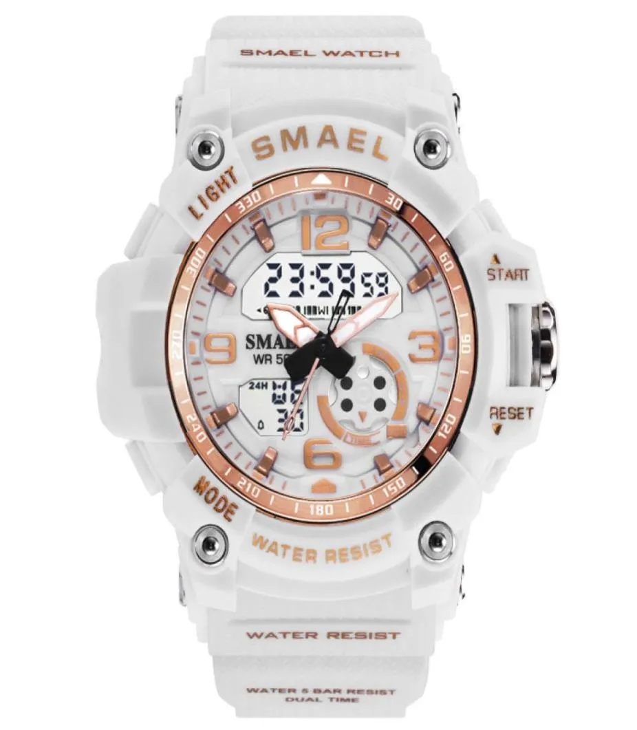 Kvinna klockor Sport utomhus ledande klockor digitala klockor Kvinnor Arméklockor Militär Big Dial 1808 Women Watch Waterproof6348704