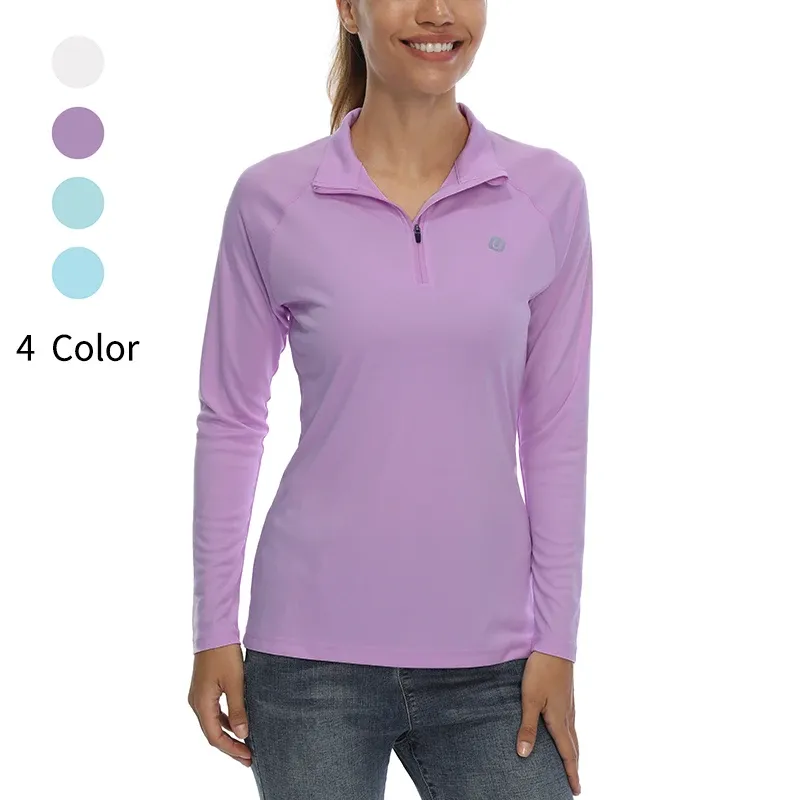 Chemises Femmes Upf 50+ Golf Portez la chemise de protection solaire à manches longues SPF UV Shirt Randonnée Top d'extérieur Shirt Golf Light