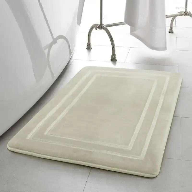 Tapis traditionnels de bain traditionnels beige 20 "x 32"