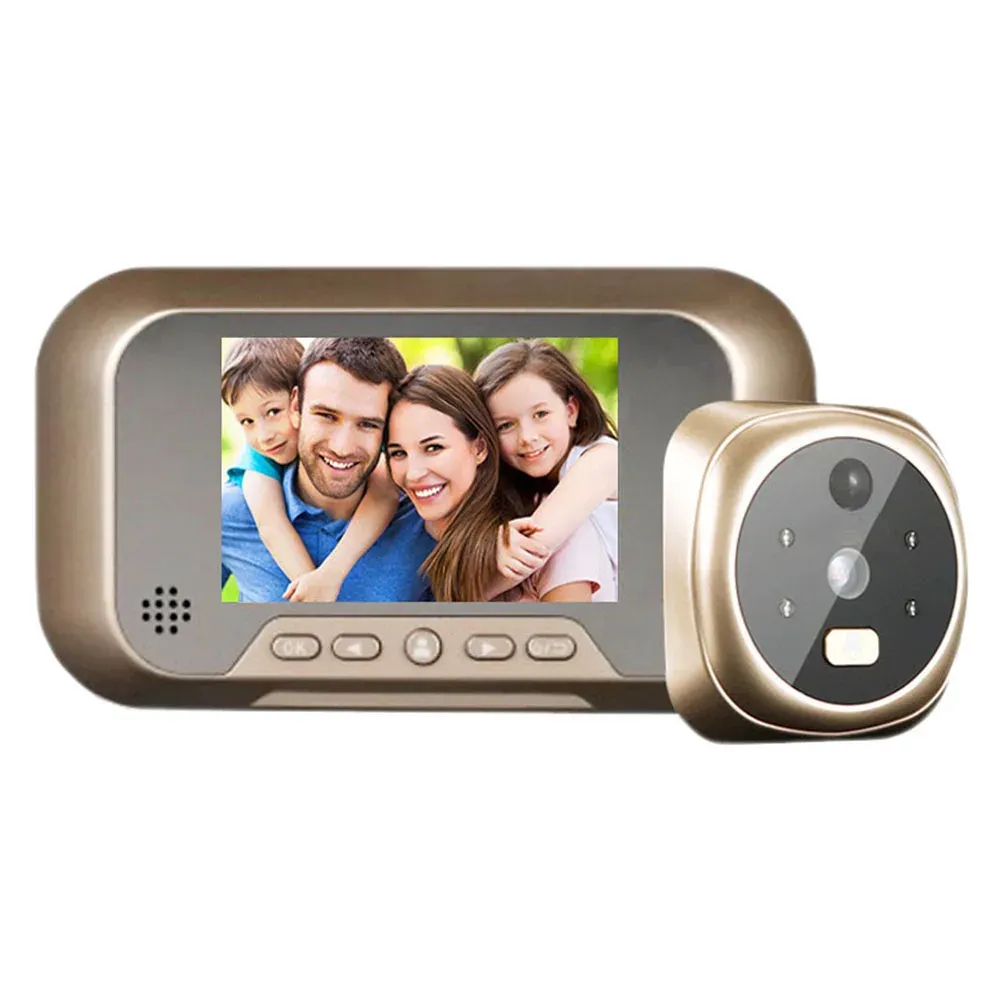 Doorbells D1 LCD Digital Eye Doorbell Electronic LCD Color Screen Electronic Peephole Camera Visible Door Camera Viewer