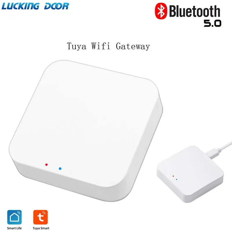 Accessori Tuya App mobile App Smart Blocco APP GATEWAY M1 Bluetooth a WiFi Converter per Lock di accesso a remoto Access Controlter 2.4G Switch Gateway WiFi