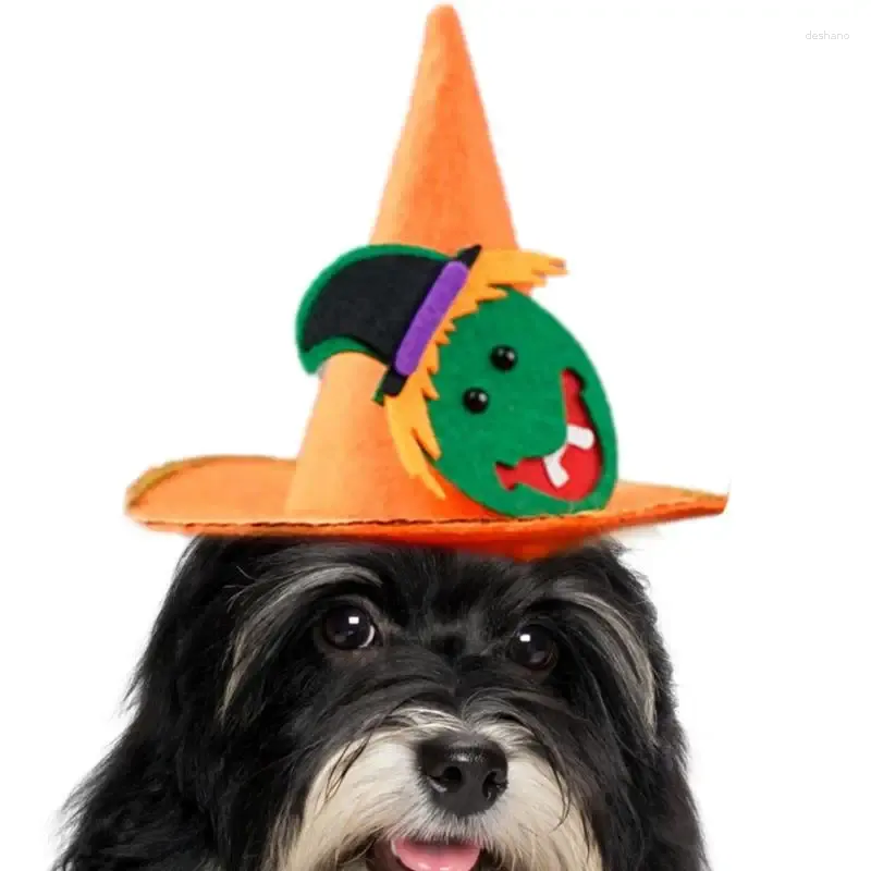 犬のアパレルハロウィーンペット魔女帽子犬の犬と猫のためのコスチュームアクセサリーホリデーコスプレヘッドウェアパーティー