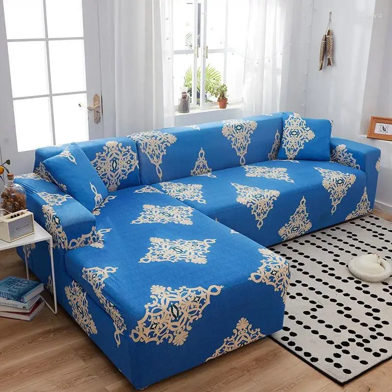 Pokrywa krzesełka sofa Pokrywa prosta kanapa elastyczna do salonu Pets naroża w kształcie litery l szażea longue slipcover 1pc f8531