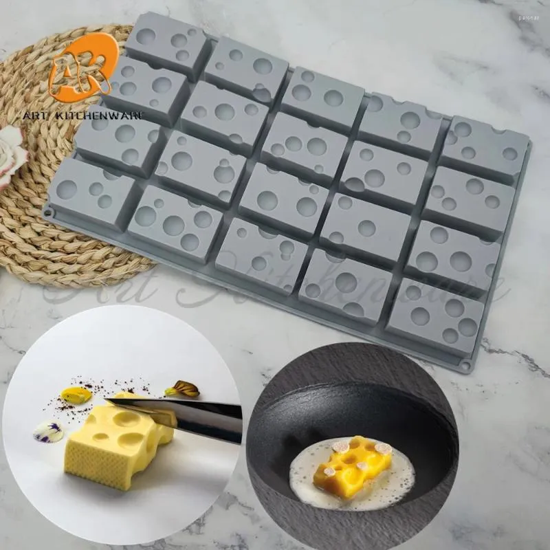 Pişirme Kalıpları Kare Peynirler Silikon Kalıp Fondan Kek DIY Çikolata Araçları Dekorasyon Aksesuarları Bakeware