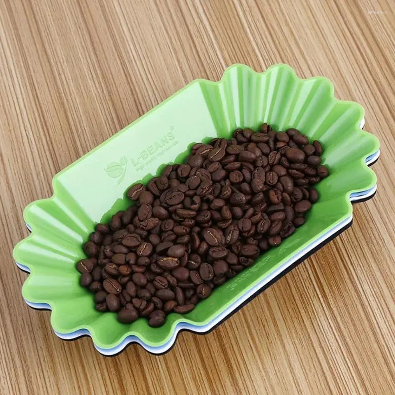 Tee Tablett Plastik kleine Servierschale für Kaffeebohnen Dessert Süßigkeitsnack - 4 Farben zur Auswahl