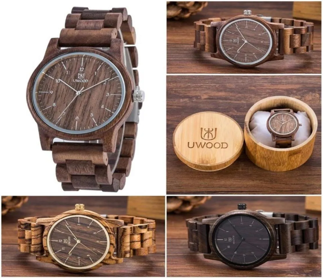شاهد Uwood Man Bracelet Wooden Fashion Many Quartz Men 2020184i1196835