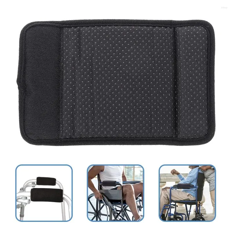 Chair Covers Cushion Padding Walker Wheelchair Armrest Black Handles Professional Grip Cover