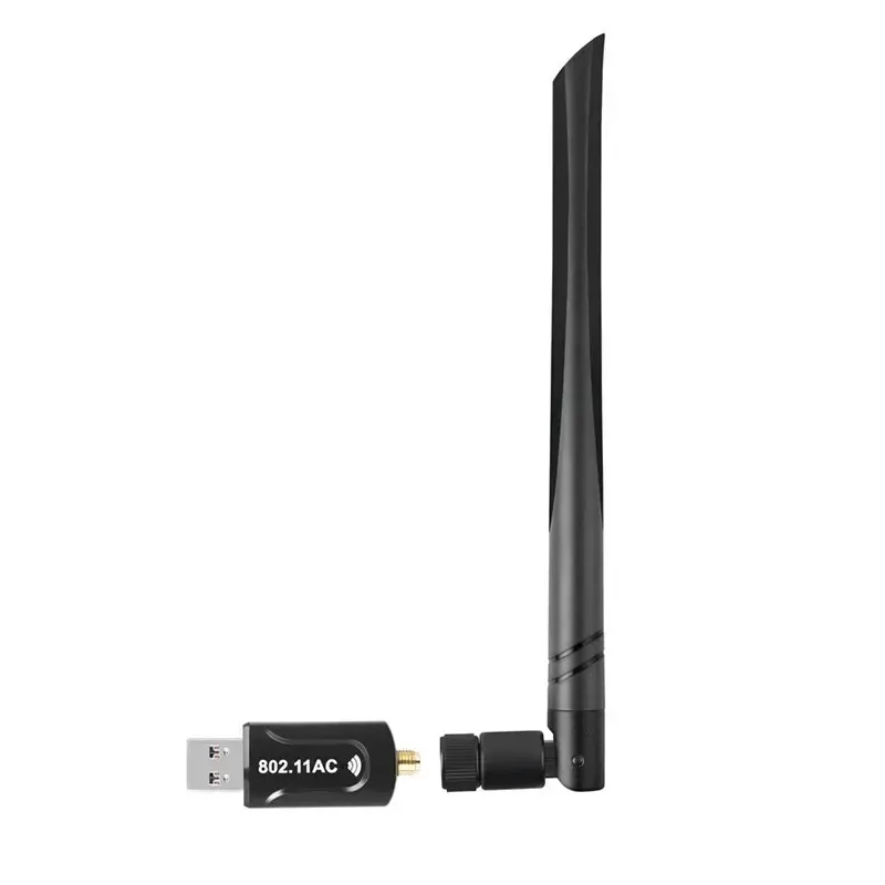 New 2.4G / 5.8G WiFi USB 3.0 Adapter Wireless AC 1200Mbps Network Card RTL8812BU High Gain Antenna Receiver for Windows Mac OS