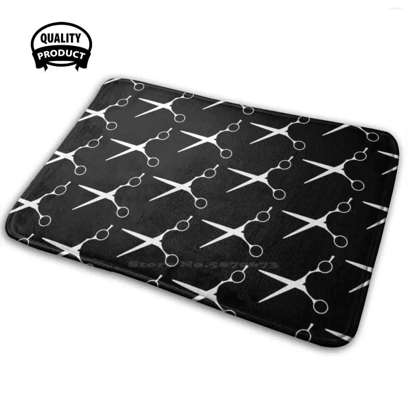 Tapijten frisuer schaar / zwart zacht huis familie anti-slip mat tapijt tapijt kapperskapsel muur kapper haar