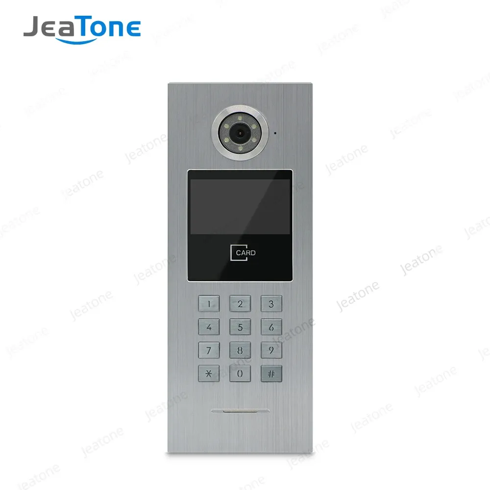 Intercom Jeatone WiFi Tuya stor byggnad Video Door Phone Intercom, Doorbell, Support Password/IC Card/iOS