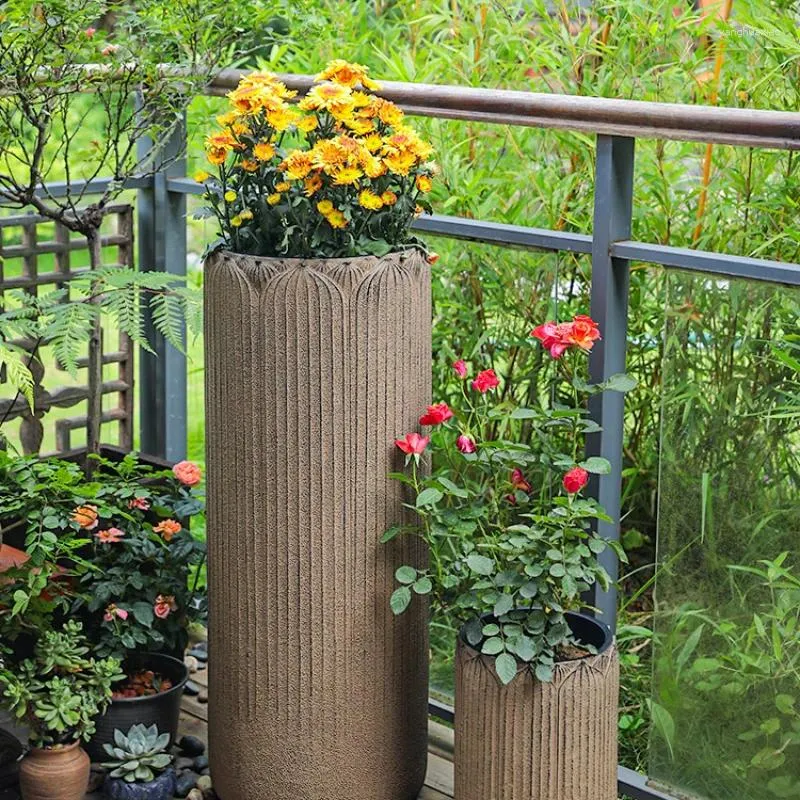 Piastre decorative layout paesaggio layout del balcone giardino decorazione creativa in stile cinese pentola rotonda