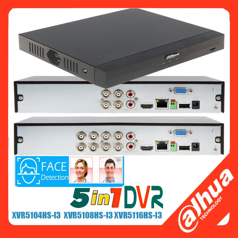 Recorder oryginalny dahua ai dvr wideoreJestrator 4ch xvr5104hsi3 8ch xvr5104hsi3 16ch xvr5116hsi3 5mp hdcvi/ahd/tvi/cvbs/kamera ip