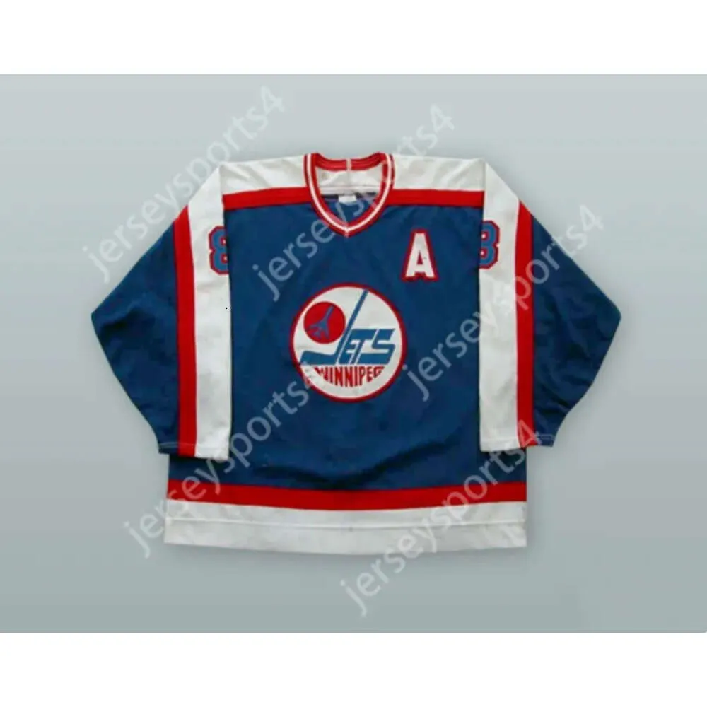 GdSir Custom Randy Carlyle 8 Winnipeg Jets Hockey Jersey New Top Ed S-M-L-XL-XXL-3XL-4XL-5XL-6XL