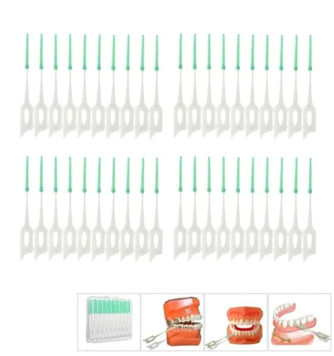 Escovas interdentais de adultos Limpe entre os dentes Bruia de fio