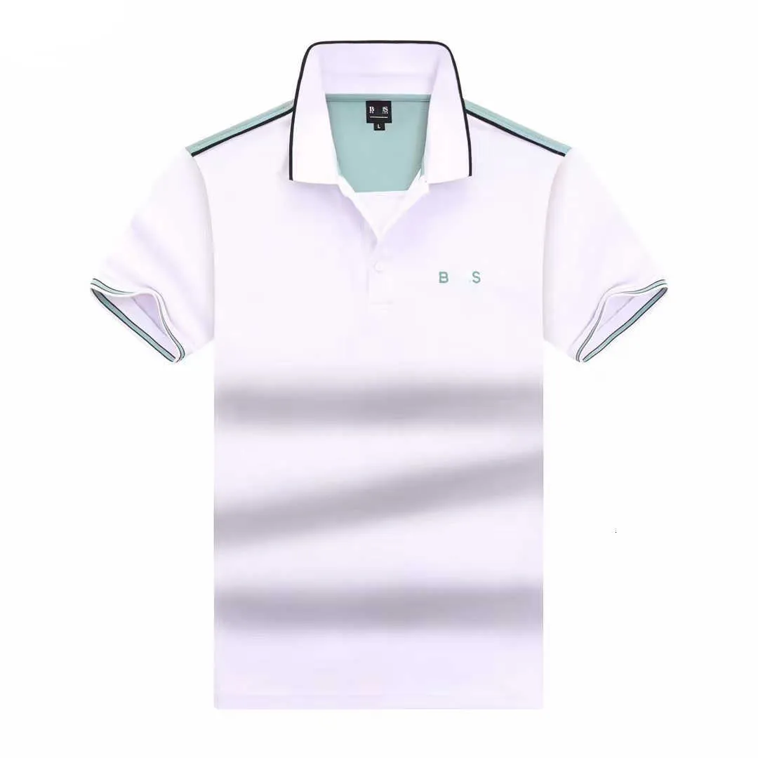 Designer Polo Shirt Mens Polos Tshirt Boss Fashion Brand Business Casual Business Golf T-Shirt Pure Cotone Breave traspirabile Tanzelle