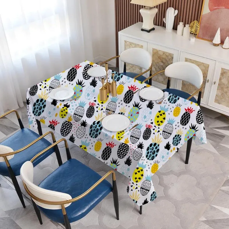 Panno da tavolo 1380329 Tè per la casa del vento in cotone in cotone rettangolare tappetino semplice