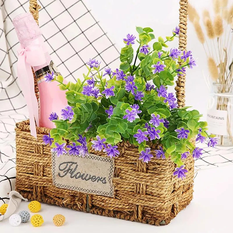 Dekorative Blumen 7 Gabeln künstliche kleine Köpfe Gypsophila Simulation Blume für Hochzeits Heimparty liebevolle Raumdekoration gefälschte Pflanzen