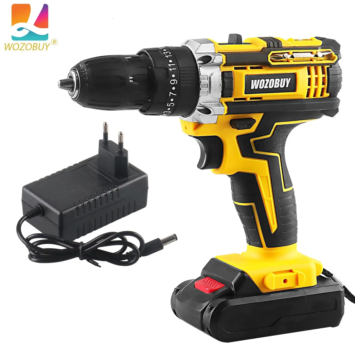 21V Cordless Impact Wrench High Torque Electric Tire Wrench Kit