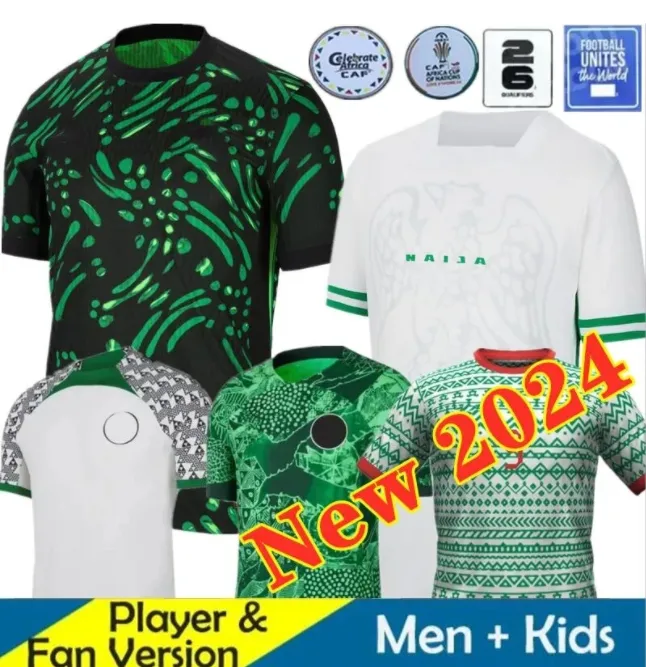 Nigeria 2024 Koszulki piłkarskie Osimhen 19 22 23 24 Retro Football Shirt Okocha Simon Lookman Iheanacho Retro Jerseys 18 94 96 Training Mundform 1994 1996 Retro
