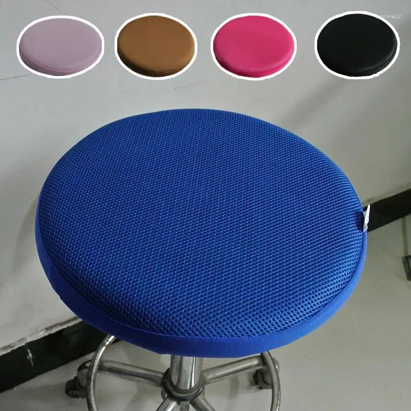 Stoelbedekkingen Swivel Office Cover Protector Round voor eetkamerstoelen SLIPCOVER Kik Bar Seat Case Washable