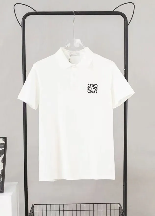 Projektant Mens Basic Business Polos T Shirt Fashion Mand-T-shirts Haftowane opaski na ramię