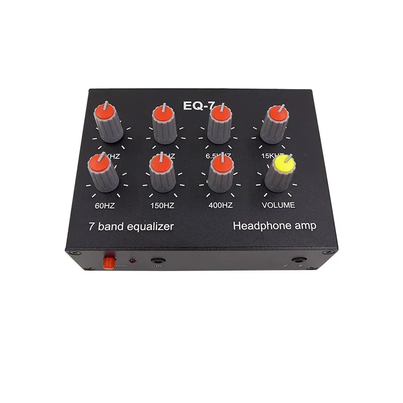 Versterker EQ7 7SEGEGEMENT Equalizer Tone Treble Bass Aanpassing Computer Audiokeadset Oor Hoofdtelefoonversterker Sound Signaalversterker Versterker versterker