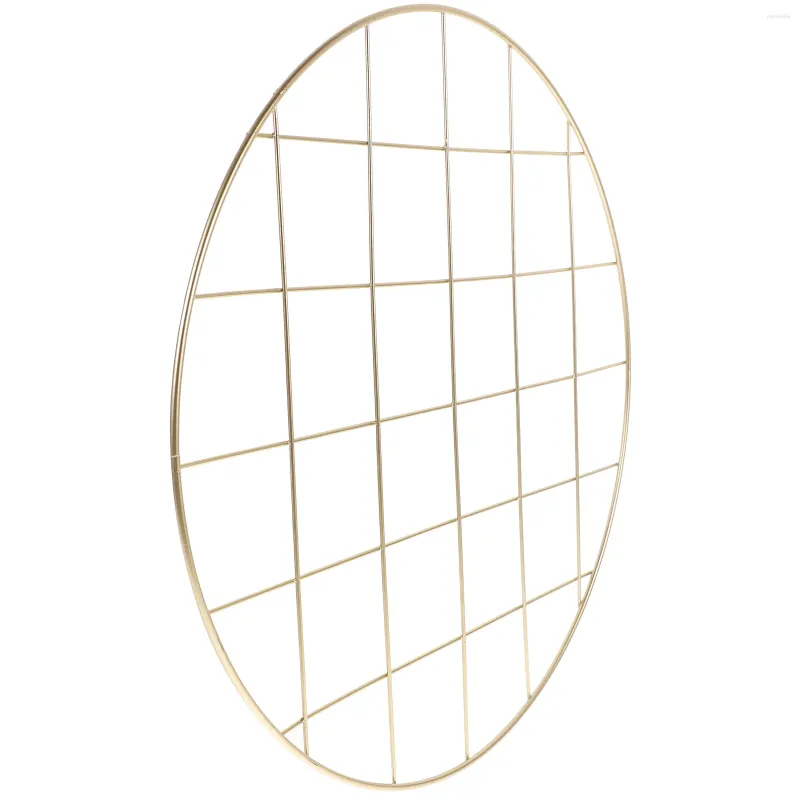 Frames Wall Grid Panel Po Display Shelf Decor Metal Wire Notice Boards Storage Memo Board Mesh Tool Organiser Circle