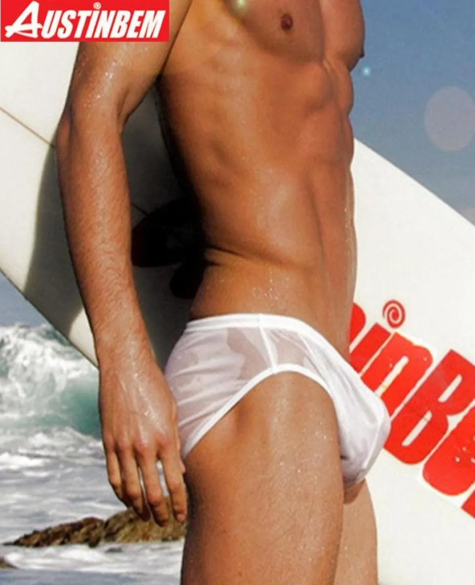 Onepiece Abito Austinbem Mens Swim Briefs sexy Gay Gay Uomini da bagno Swimmer Trunks Swimer Swimsuit Bareding Sump Beach Sho4101318