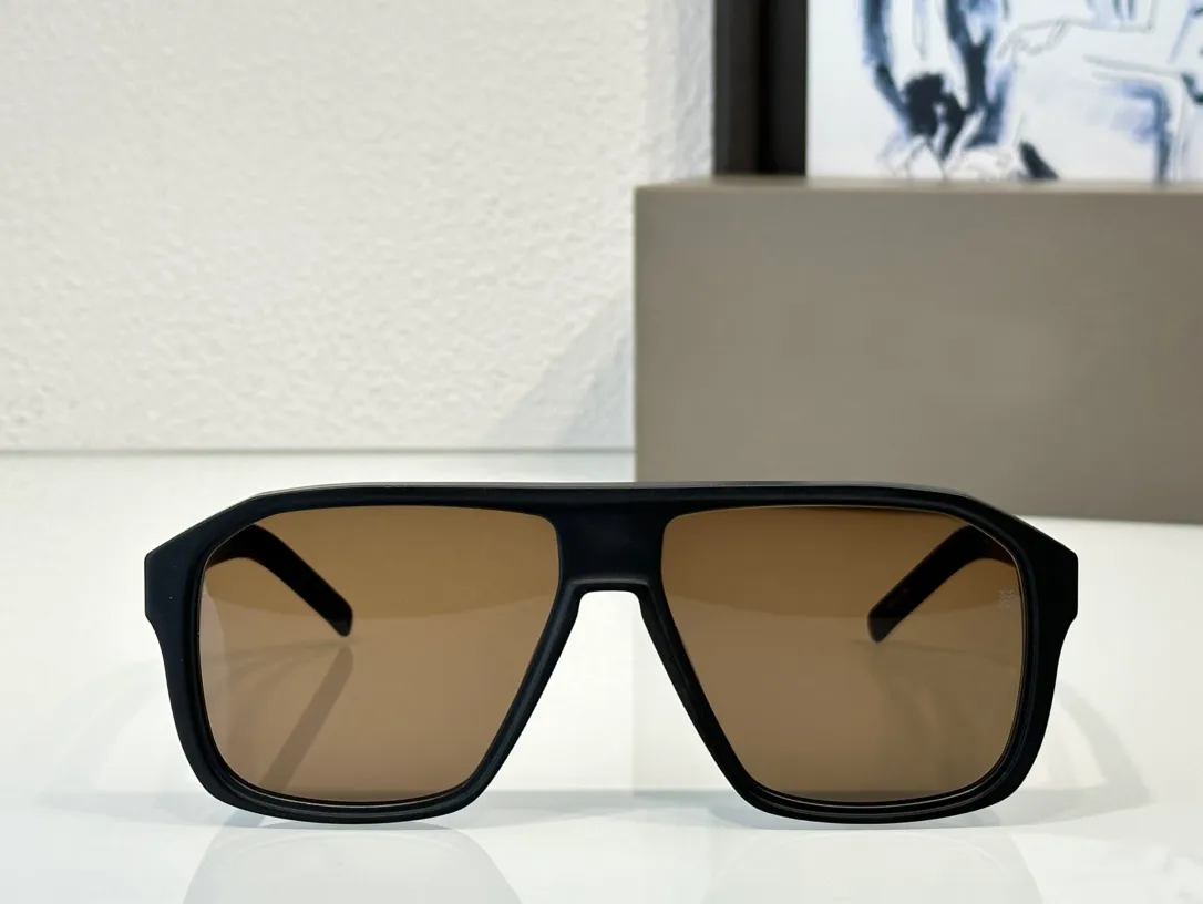 النظارات الشمسية المربعة المربعة بني بني/بني مظللة ظلال شمس الشمس.