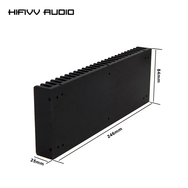 Amplifier Home Sound Audio DIY Cooler Aluminum Heatsink Grille Shape Radiator For Heat Sink Chip HD1969 IC Power Transistor 246*84*25mm