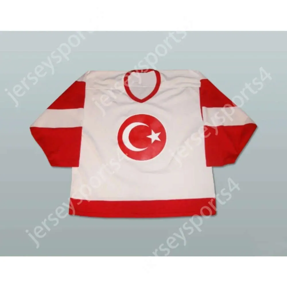 GDSIR Custom Turkey National Team Hockey Jersey New Top ED S-M-L-XL-XXL-3XL-4XL-5XL-6XL