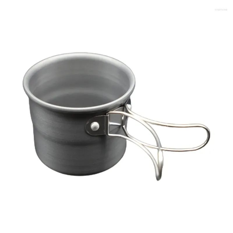 Cups Saucers Foldable Handle Design Camping Water Aluminum Alloy Coffee Mugs