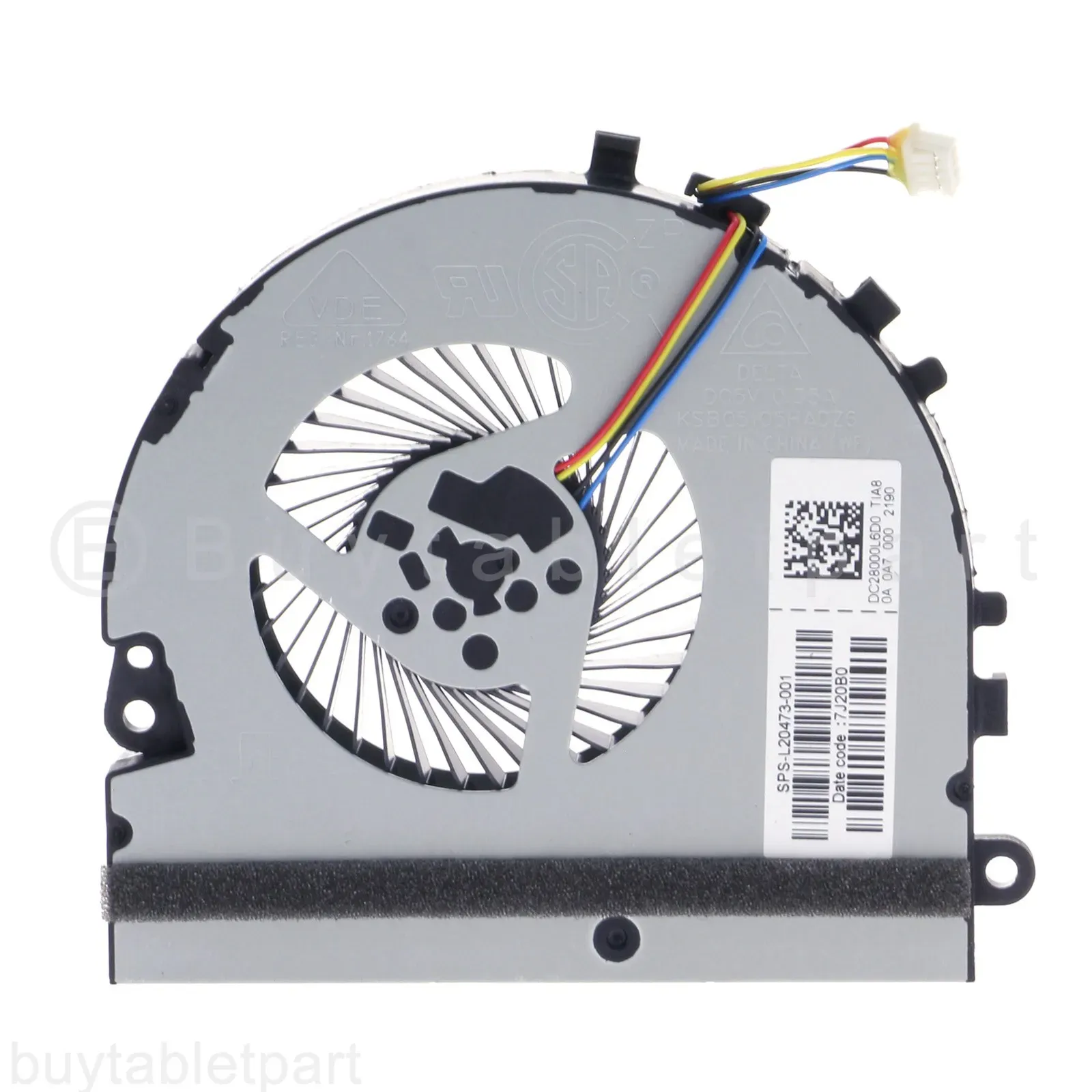 Pads NEW CPU Cooling Fan For HP Pavilion 15DA 15DA0014TX 15DB 15DB0025 L20473001