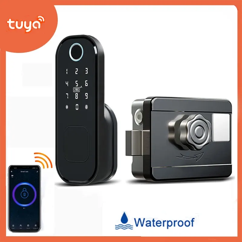 Lock Tuya Smart Lock Door Fingerprint Lock Fechadura Eletronica Smart Home Waterproof Lock Digital Door Lock wachtwoord voor Home Hotel