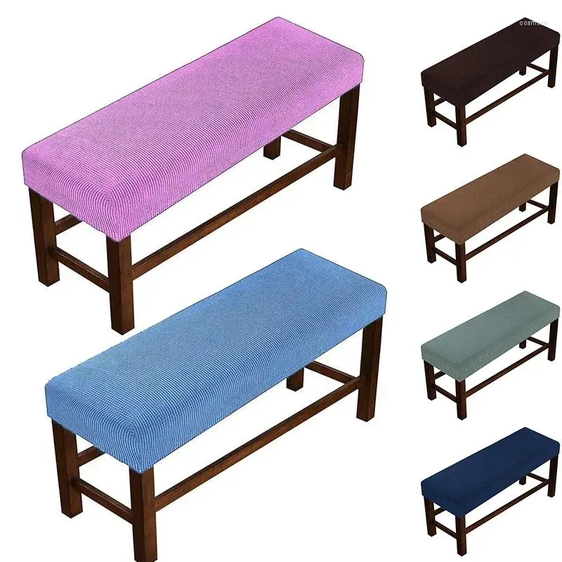 Stoelhoezen Stretch Bench Cover Spandex Super zachte elastische eetkamer stoel voor huis woonkamer piano