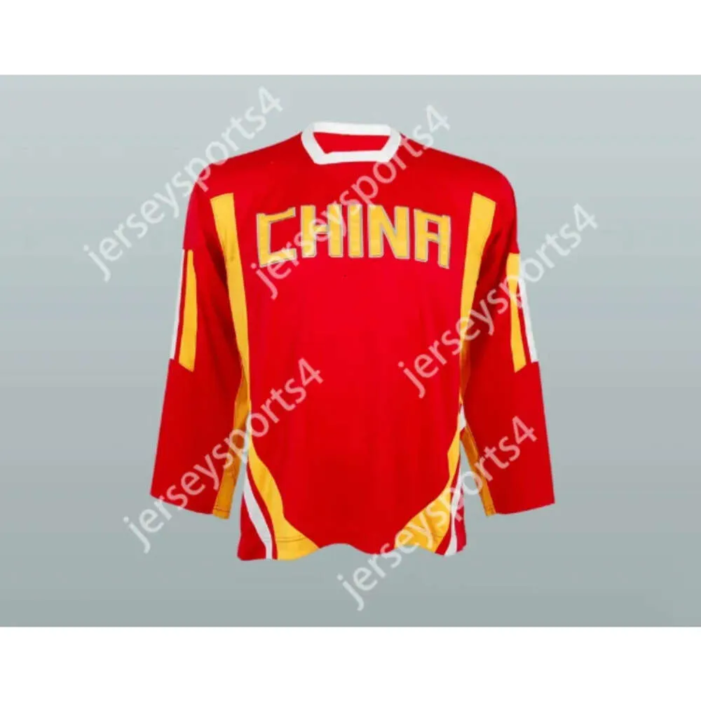 GDSIR Custom China National Team Hockey Jersey New Top ED S-M-L-XL-XXL-3XL-4XL-5XL-6XL