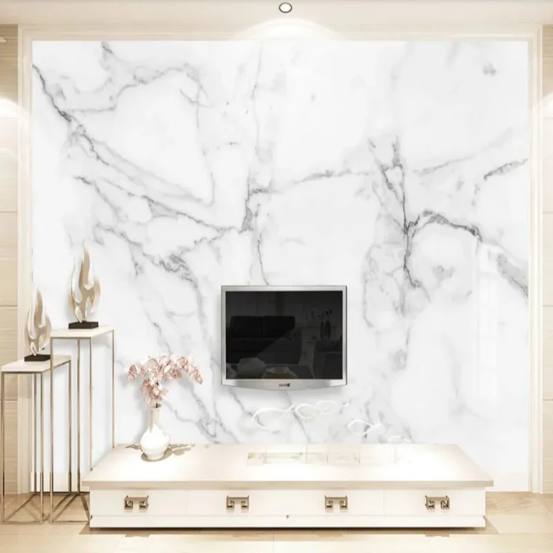 Wallpapers Custom 3D Po Wallpaper Now Abstract Texture White Gray Stone Marble Wall Background Mural