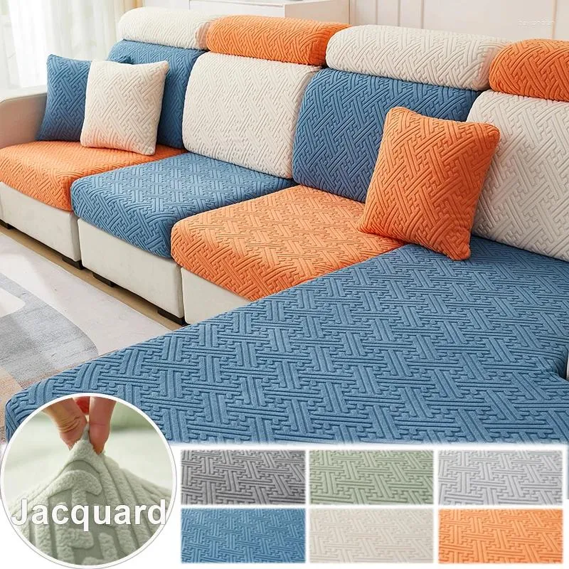 Tampas de cadeira Sofá ajustável Jacquard Cushion Capa Couch Strelch Shops Slipcover para decoração da casa da sala