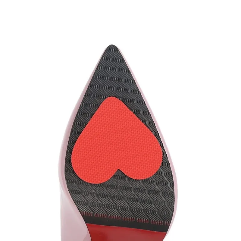 2024 1 paio Love Heart Heel High High Anti-slip Autodesivi Sole di protezione SOLE Adesivi Red Shape Shape non Slip Protect Pads Cushion Soleggio Sicuramente,